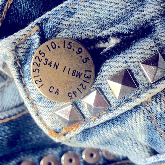 Current Elliot Studded blue Jeans - Picture 10 of 15